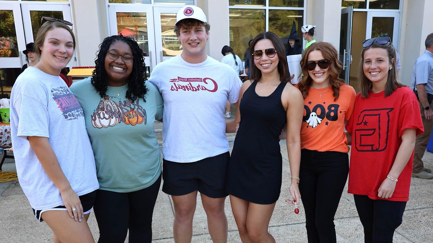 GSCC Ambassadors at Candy with the Cardinals on the Wallace Drive Campus quad